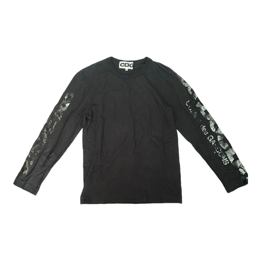 COMME DES GARÇONS Black Logo Mens Long Sleeve Size M